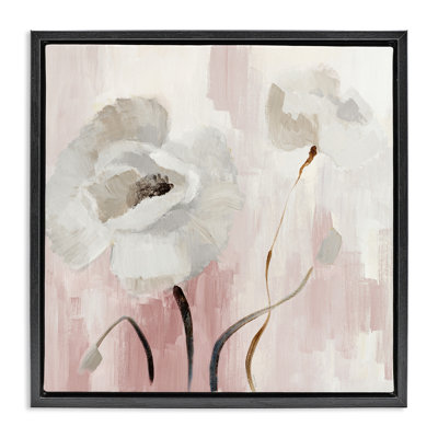 Abstrait, "White Blossoms", encadrée par Lanie Loreth