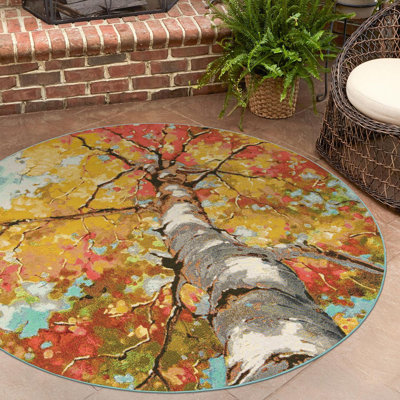 Tapis d'extérieur botanique