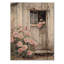 Pivoines par la grange laiteuse III - Décoration murale en bois de pivoines - sur bois de pin naturel-429174390