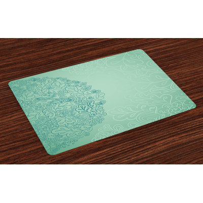 Humnoke Mint Mixed Leaves Botanical Placemat