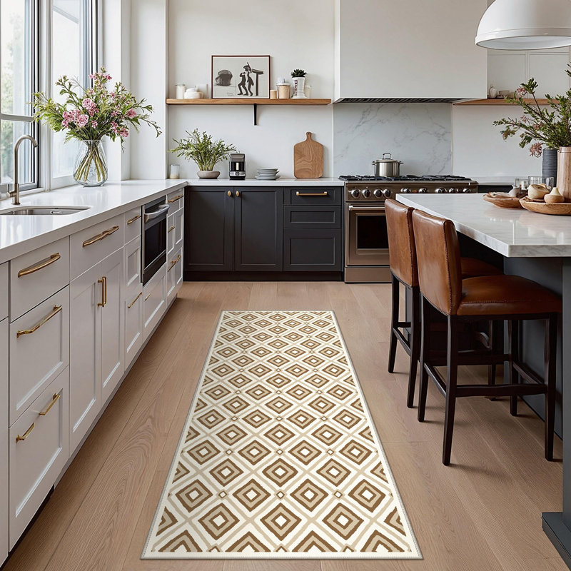 Machine Washable Non Slip Area Rug, Runner 2' x 5'