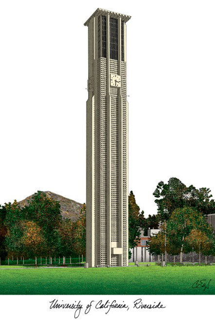 « campus images », reproduction de photo NCAA, Highlanders de l'UC Riverside