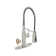 Robinet de cuisine rétractable avec fonction d'induction infrarouge et plaque de pont