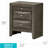 Elegant Gray Storage Nightstand