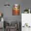 «Red Flower Fields Landscape» par Cathy Horvath-Buchanan, art mural en métal, 16 po x 24 po