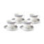 Ensemble de 4 tasses à thé et soucoupes Lorren Home Trends