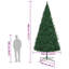 13.12' H Lighted Artificial Christmas Tree