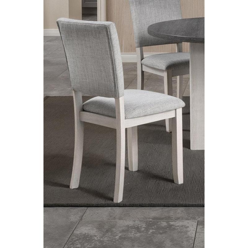 Transitional Style 4pc Side Chair, Grey