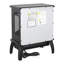 Poêle électrique 18 "3D Flame - chaleur 1500W, 5000 / H / Ul, flamme réglable, protection contre la surchauffe 18 pouces, effet réaliste, faible bruit 48 Db