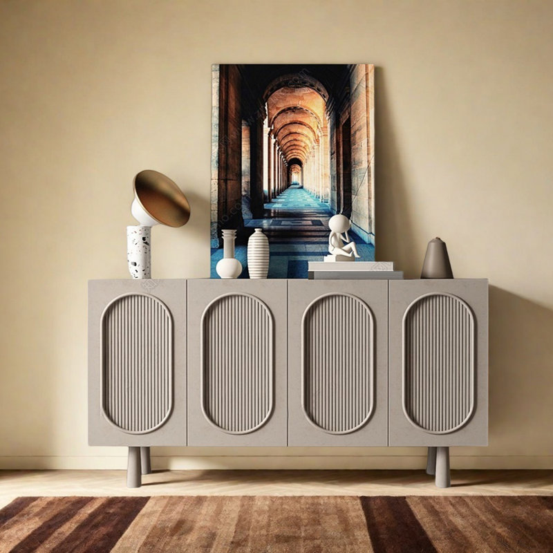 Buffet léger de luxe créatif, H 33,46 po x l 62,99 po x P 15,75 po