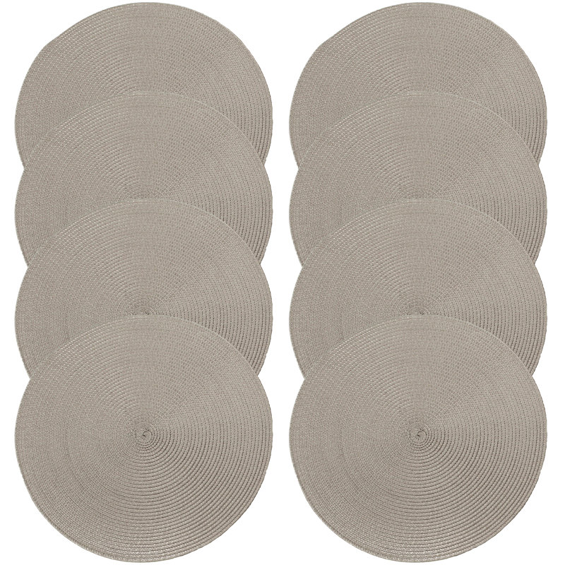 Brammer Polypropylene Plastic Round Placemat