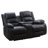 Lamyiah 77.6'' Wide Soft Vegan Leather Manual Reclining Loveseat Sofa with Storage and Cupholders-1521133485