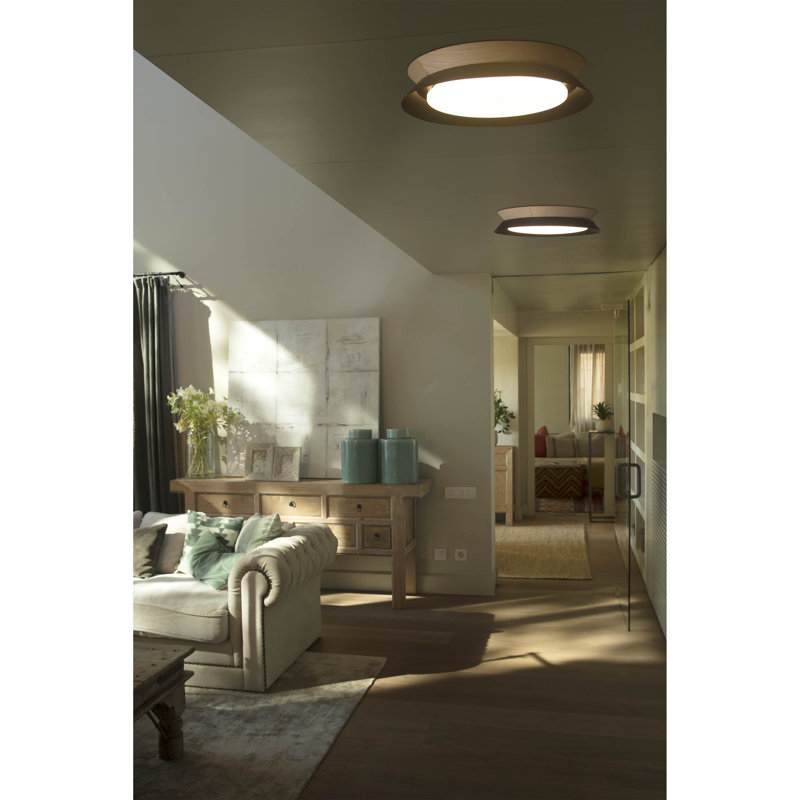 Alvetta LED Flush Mount, Black