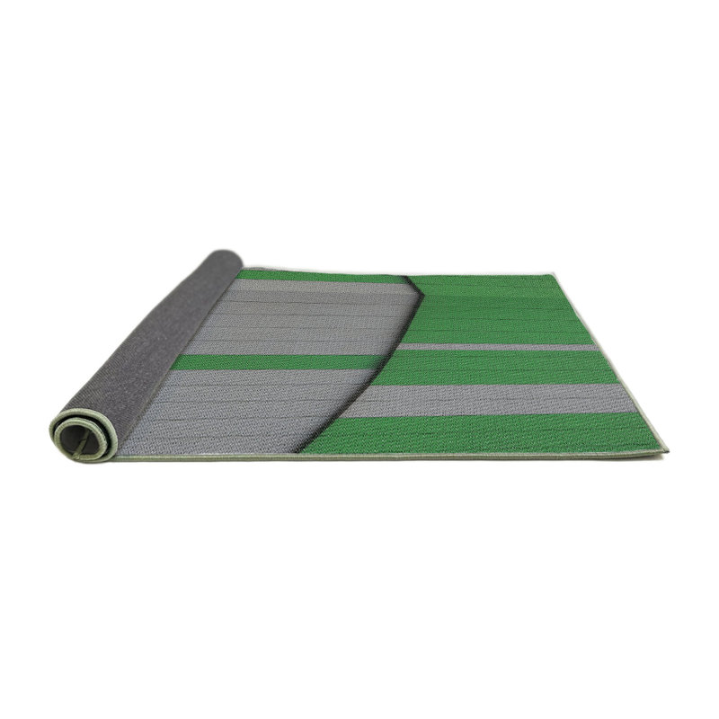 Tapis à motifs vert / gris, Carré 5 pi