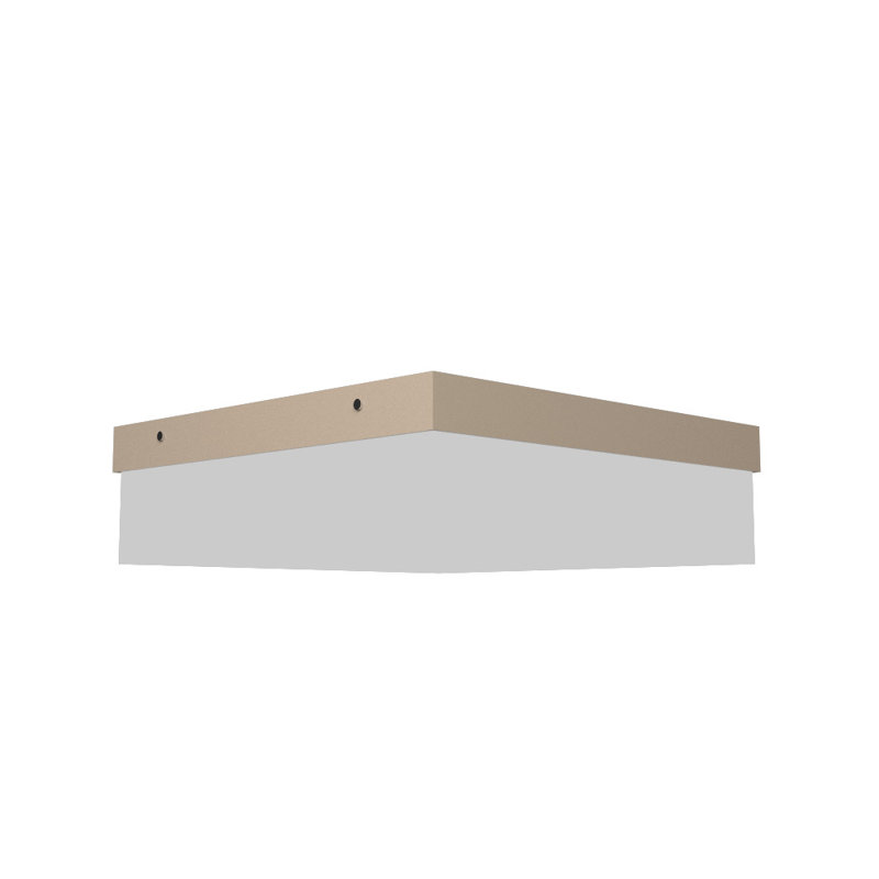 1 - Light LED Flush Mount, Maple, 4.88" H x 19.5" W x 19.5" D