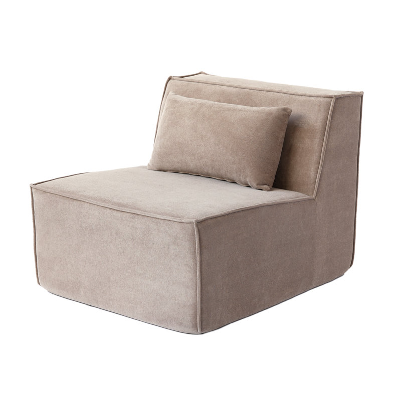 Chaise simple (côté moyen), Kaki