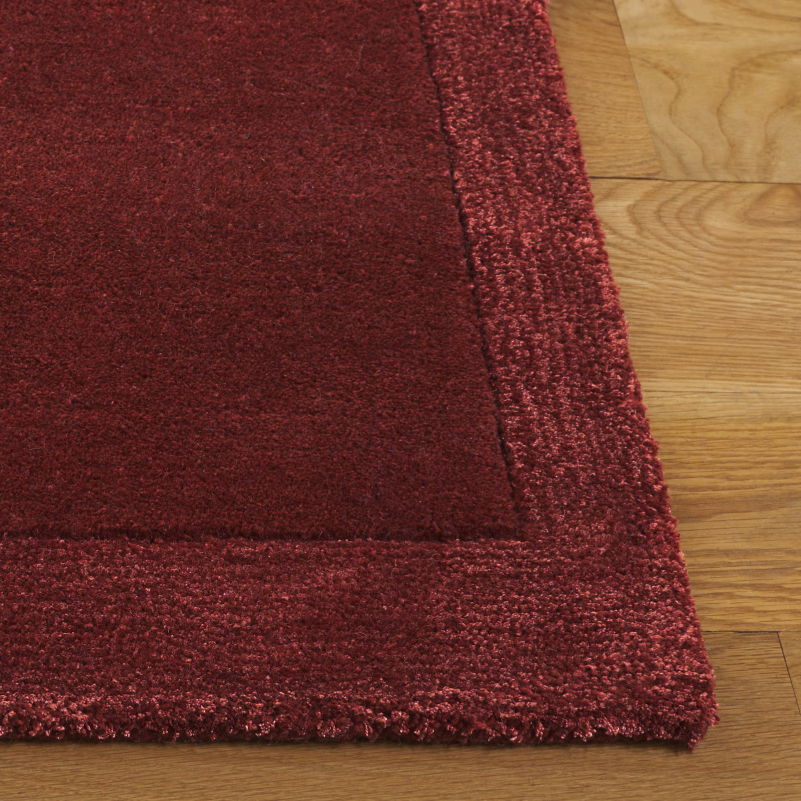 Megara Hand-Tufted Geometric Wool Rug, Square 6'