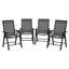 Ensemble de 4 chaises empilables et pliantes