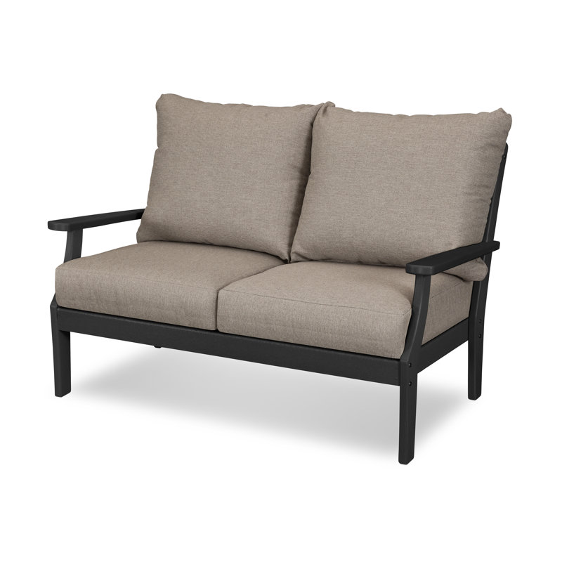Causeuse Braxton, Granit, Noir