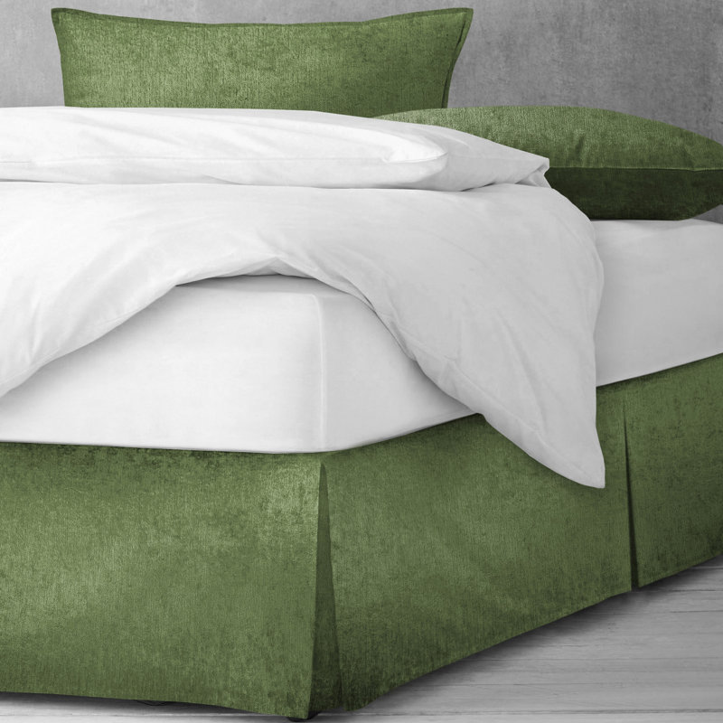 Jupe de lit Burk, 15", Lit double, Gris