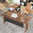 Forris L-Shaped Metal Base Executive Desk