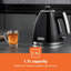 Geepas 1.7L Electric Kettle And 4 Slice Toaster Set With Rapid Boil Auto Shut Off 7 Browning Levels