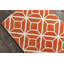 Borset Authentic Hand-Tufted Handmade Orange & Cream Modern Geometric Design Wool Area Rug-990513246