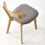 Chaise de salle à manger rembourrée en chêne massif avec housse amovible - ensemble de 2-831061093-831061092-835601411