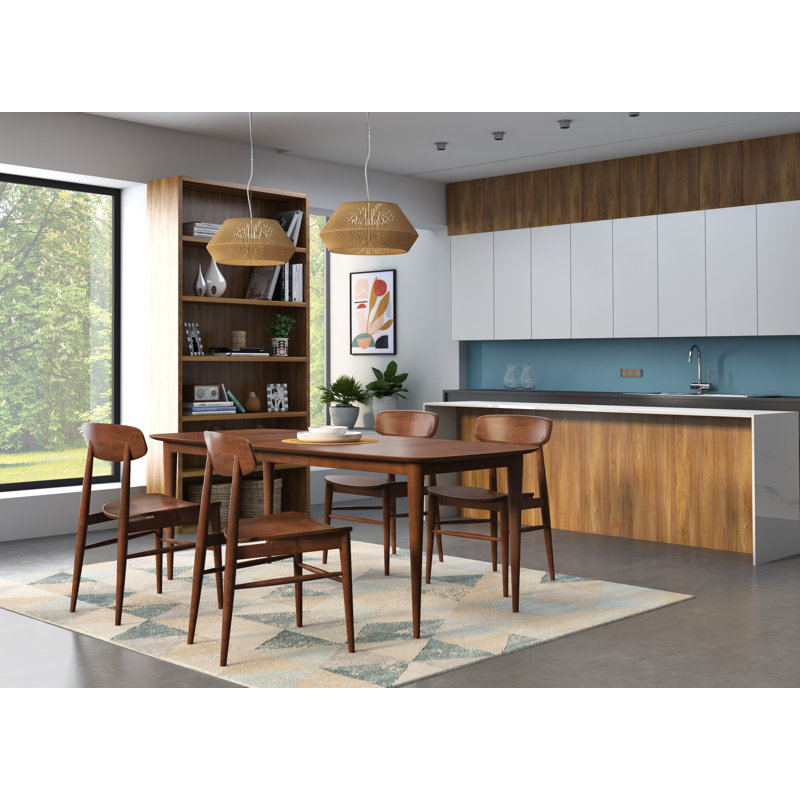 Couey Maple Solid Wood Dining Table, 29" H x 60" L x 36" W, Nantucket