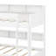 Lit superposé avec lit gigogne, lit superposé en bois avec tablettes de rangement, échelle et garde-corps-1333477295