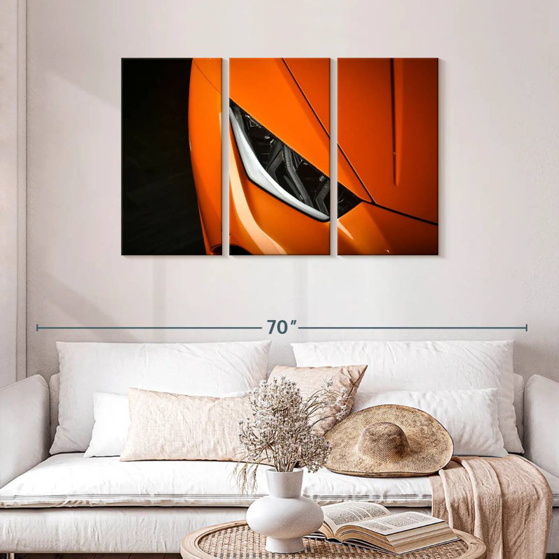 Mehar Car Headlights Close Up, 24" H x 38" W