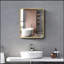 Armoire à pharmacie ou miroir encastré avec cadre en métal doré 24 po x 30 po