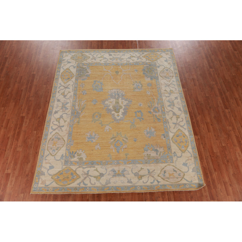 Vegetable Dye Oushak Turkish Area Rug 8x10