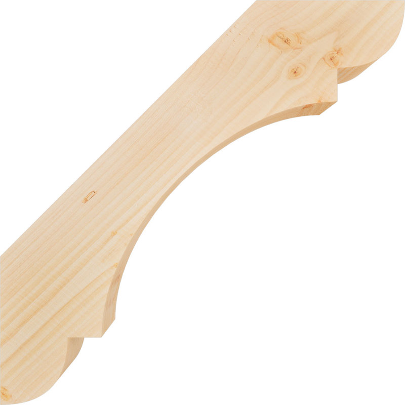 Attelle de genou olympique, Sapin de Douglas, H 22 po x l 3,5 po x P 22 po, Attelle lisse