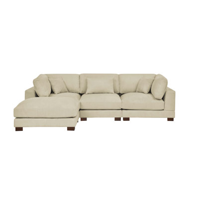 Lely Corduroy L-Shaped Sectional Reversible