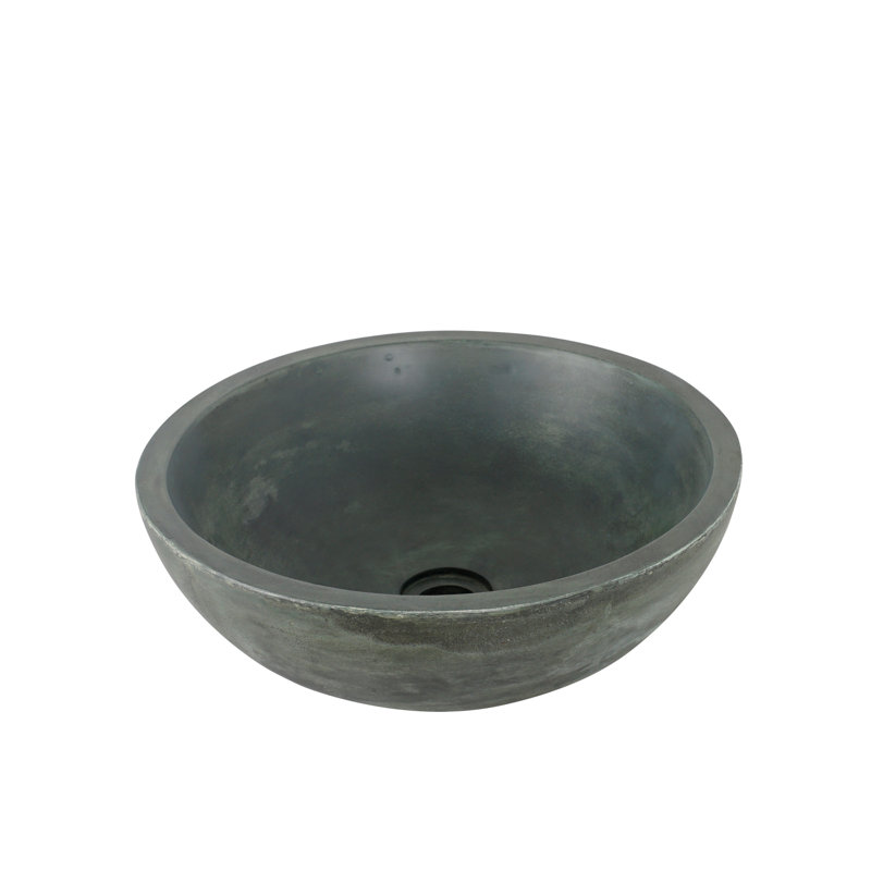 Barclay Cordell 15.87'' Copper Green Concrete Circular Bathroom Sink