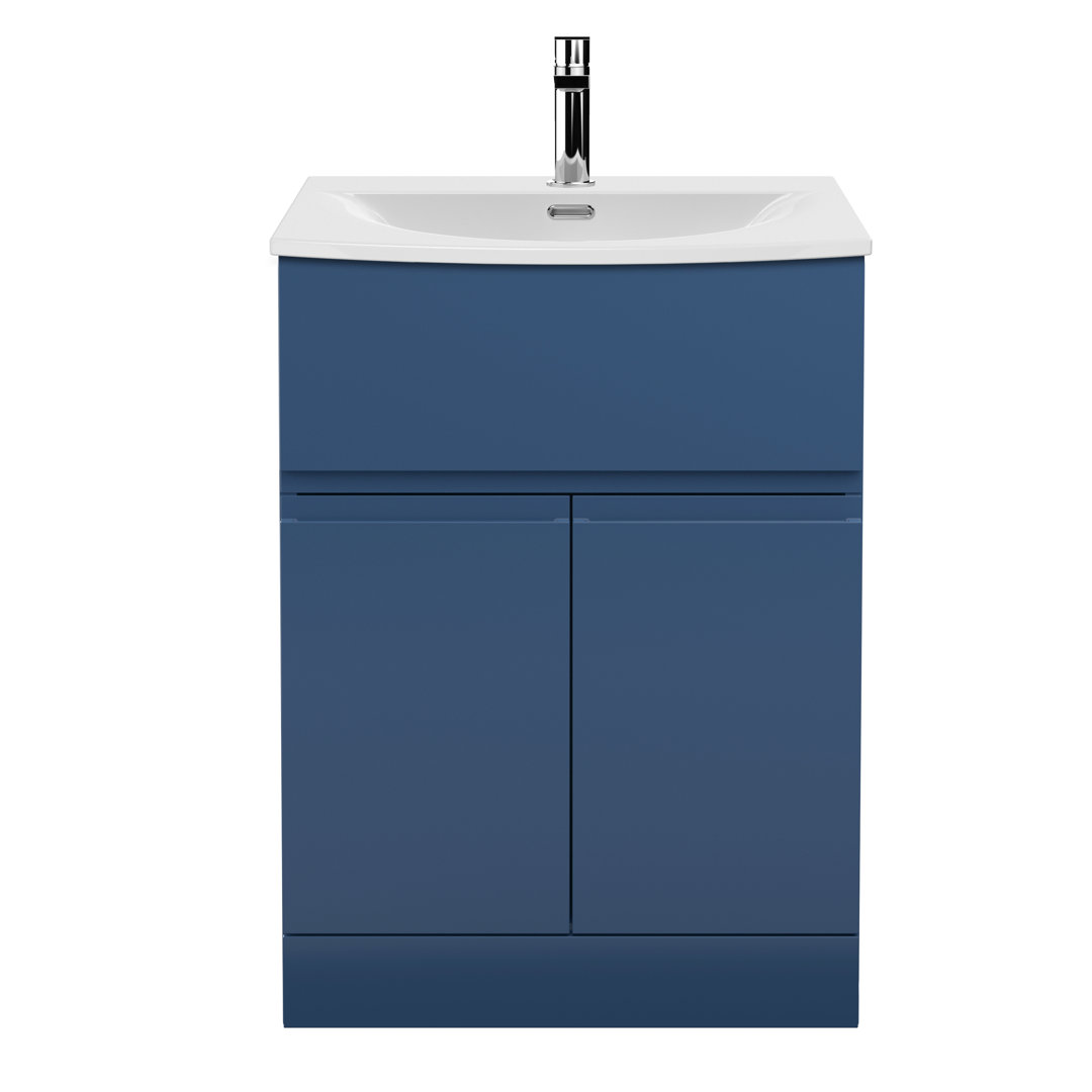 Urban Single Bathroom Vanity with Integrated Vitreous China Basin