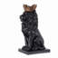 14.5" H Sitting Lion W/Crown Bronze Colour Resin Statue Home Decor Living Room Display-109757794