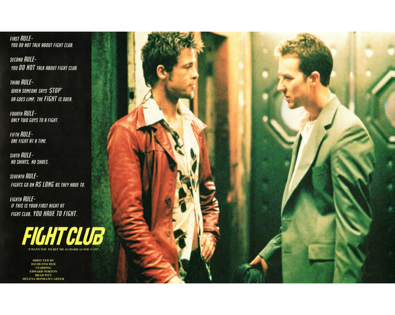 Fight Club LC006, H 11 po x l 18 po