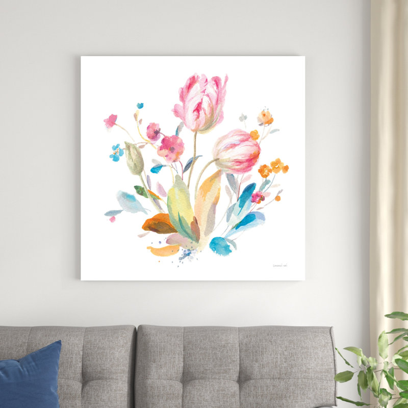 Tulipes printanières I, H 36 po x l 36 po x P 1,25 po