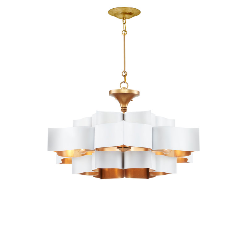 Lustre blanc Grand Lotus