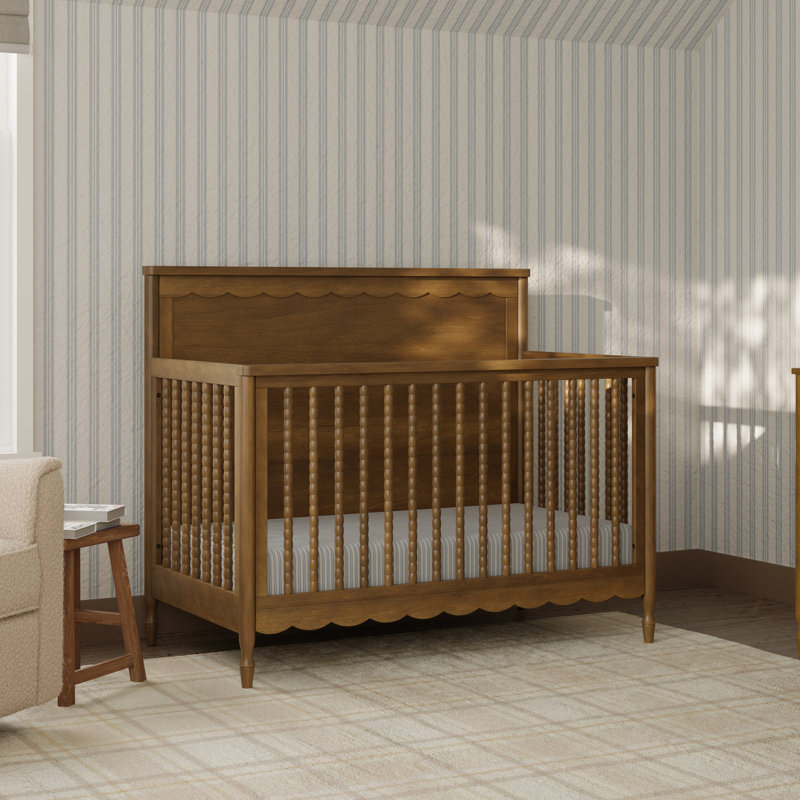 Lit de bébé convertible 4-en-1 Ambrosia, Noyer naturel