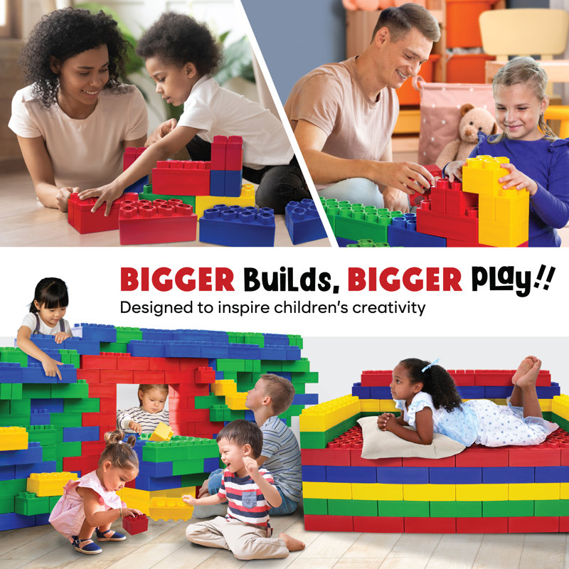 Biggoblocks blocs géants, pour les enfants de 4 à 8 ans, Multi-couleur, H 44,38 po x l 24 po x P 24 po