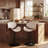 Swivel Adjustable Height Bar Stools PU Leather Counter Stools With Bentwood Back For Bar, Kitchen And Dining Room-1662510089