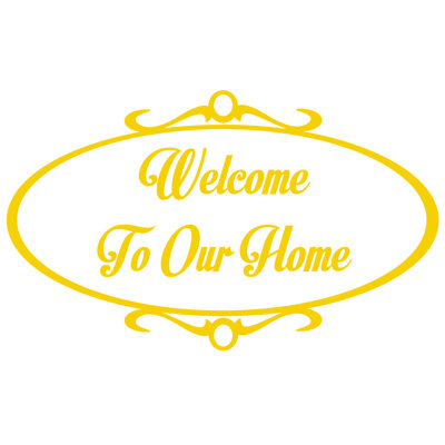 Décalcomanie murale welcome to home