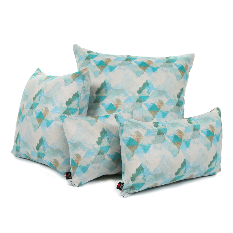 Alva Square Cushion, 28 x 28cm, Blue