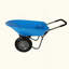 Chariot à deux roues en acier pour jardin avec roue pneumatique de 15 pouces