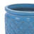 Of 3 Antique Blue Ceramic Flowerpots - Weather-, Featuring A Drainage Hole And Practical Layout Flower Ceramic Flowerpot, Antique Blue, Patio, Garden, Indoor Spaces, Frost-, Built-In Drainage Hole,-629506086