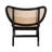 Brisbane Boho Black 15.7"H Rattan Accent Chair