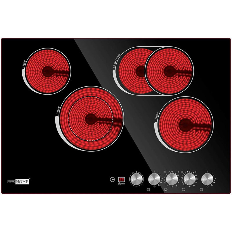 VIVOHOME 30" Black Electric Cooktop